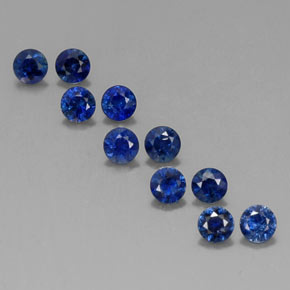 1.37 ct Blue Sapphire Gemstone, Sapphire Gem in Diamond-Cut Shape for Sale.
