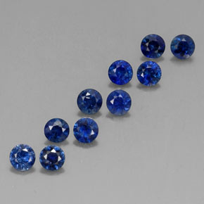1.37 ct Blue Sapphire Stone, Natural Sapphire in Diamond-Cut Shape for Sale