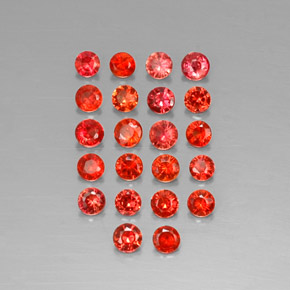 1.89 ct Orange Sapphire Gemstone, Sapphire Gem in Diamond-Cut Shape for Sale.