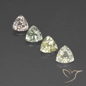 2.67 ctw Multicolor Sapphire Stones, Natural Sapphire in Trillion Facet Shape for Sale