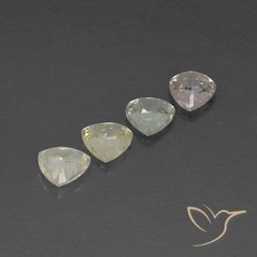 Sapphire Gemstones in 5.3 x 5.2 mm Size for Sale, Sapphire Stones in Multicolor Color