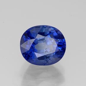 2.41 ct Blue Sapphire Stone, Natural Sapphire in Oval Facet Shape for Sale