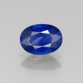 1.07 ct Blue Sapphire Gemstone, Sapphire Gem in Oval Facet Shape for Sale.