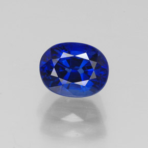 1.28 ct Blue Sapphire Gemstone, Sapphire Gem in Oval Facet Shape for Sale.