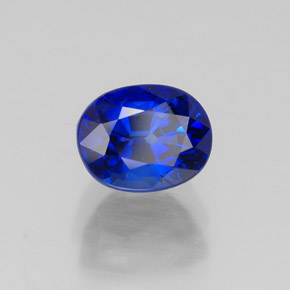 1.28 ct Blue Sapphire Stone, Natural Sapphire in Oval Facet Shape for Sale