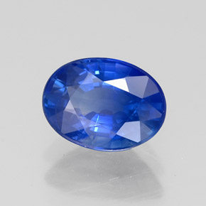 1.46 ct Blue Sapphire Stone, Natural Sapphire in Oval Facet Shape for Sale