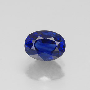 0.75 ct Blue Sapphire Gemstone, Sapphire Gem in Oval Facet Shape for Sale.
