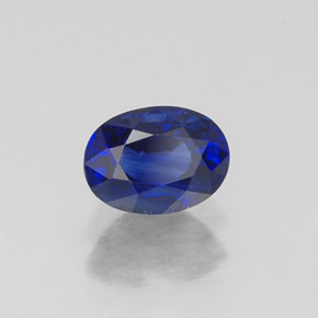 0.75 ct Blue Sapphire Stone, Natural Sapphire in Oval Facet Shape for Sale