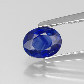 0.70 ct Blue Sapphire Gemstone, Sapphire Gem in Oval Facet Shape for Sale.
