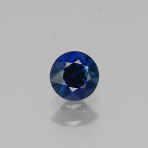 0.37 ct Blue Sapphire Gemstone, Sapphire Gem in Diamond-Cut Shape for Sale.