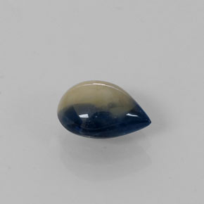 1.66 ct Bi-color Sapphire Stone, Natural Sapphire in Pear Cabochon Shape for Sale