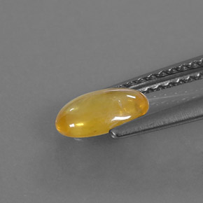 Sapphire Gemstone in 7.4 x 4.5 mm Size for Sale, Sapphire Stone in Yellow Golden Color