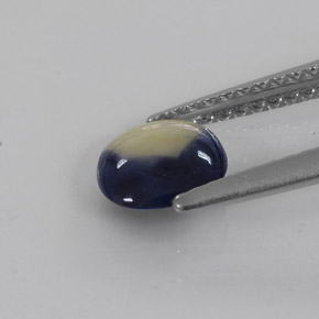 Sapphire Gemstone in 6.3 x 6.2 mm Size for Sale, Sapphire Stone in Bi-color Color