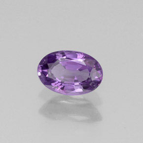0.54 ct Violet Sapphire Stone, Natural Sapphire in Oval Facet Shape for Sale