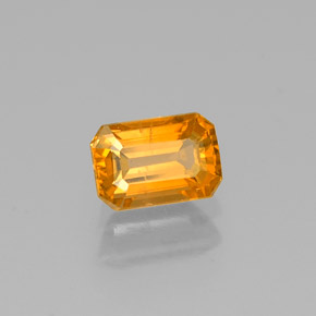 0.93 ct Yellow Sapphire Stone, Natural Sapphire in Octagon Facet Shape for Sale
