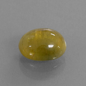 2.09 ct Yellow Sapphire Stone, Natural Sapphire in Oval Cabochon Shape for Sale