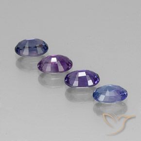 Sapphire Gemstones in 6.2 x 4.2 mm Size for Sale, Sapphire Stones in Multicolor Color