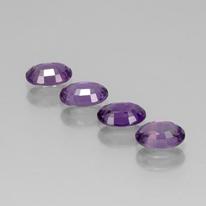 Sapphire Gemstone in 6 x 4 mm (calibrated) Size for Sale, Sapphire Stone in Violet Color