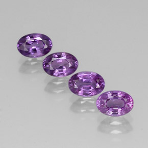 2.78 ct Violet Sapphire Gemstone, Sapphire Gem in Oval Facet Shape for Sale.