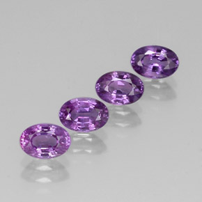2.78 ct Violet Sapphire Stone, Natural Sapphire in Oval Facet Shape for Sale
