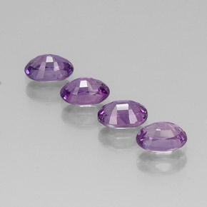 Sapphire Gemstone in 6 x 4 mm (calibrated) Size for Sale, Sapphire Stone in Violet Color
