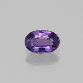 0.59 ct Violet Sapphire Gemstone, Sapphire Gem in Oval Facet Shape for Sale.