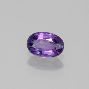 0.59 ct Violet Sapphire Stone, Natural Sapphire in Oval Facet Shape for Sale