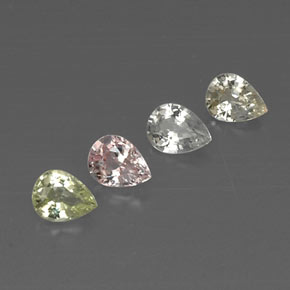 Mehrfarbig Saphir Edelstein - 0.4ct Birnen Schliff (ID: 321700)