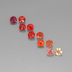 1.82 ct Multicolor Sapphire Gemstone, Sapphire Gem in Round Facet Shape for Sale.