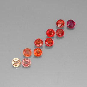 1.82 ct Multicolor Sapphire Stone, Natural Sapphire in Round Facet Shape for Sale