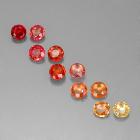 1.46 ct Multicolor Sapphire Gemstone, Sapphire Gem in Round Facet Shape for Sale.