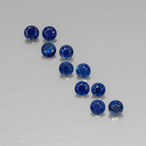 1.56 ct Blue Sapphire Gemstone, Sapphire Gem in Diamond-Cut Shape for Sale.
