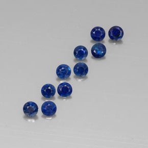 1.56 ct Blue Sapphire Stone, Natural Sapphire in Diamond-Cut Shape for Sale