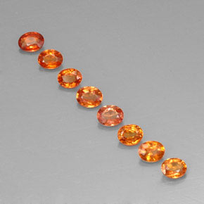 Yellowish Orange 蓝宝石 Gem - 0.2ct 椭圆形切面 (ID: 321786)