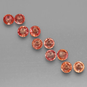 1.96 ct Multicolor Sapphire Gemstone, Sapphire Gem in Round Facet Shape for Sale.