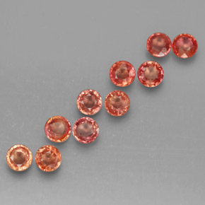 1.96 ct Multicolor Sapphire Stone, Natural Sapphire in Round Facet Shape for Sale