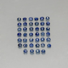 Sapphire Gemstone in 1.9 mm Size for Sale, Sapphire Stone in Deep Blue Color