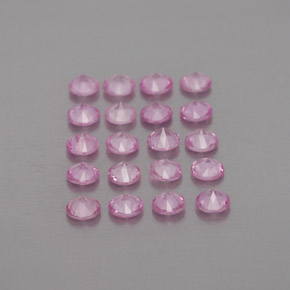 Sapphire Gemstone in 2.7 mm Size for Sale, Sapphire Stone in Pink Color