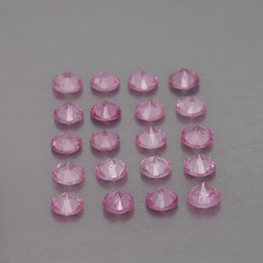 Sapphire Gemstone in 3 mm (calibrated) Size for Sale, Sapphire Stone in Pink Color