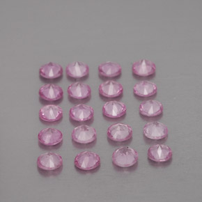 Sapphire Gemstone in 3 mm (calibrated) Size for Sale, Sapphire Stone in Pink Color