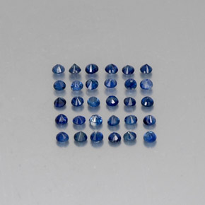 Sapphire Gemstone in 1.7 mm Size for Sale, Sapphire Stone in Deep Blue Color