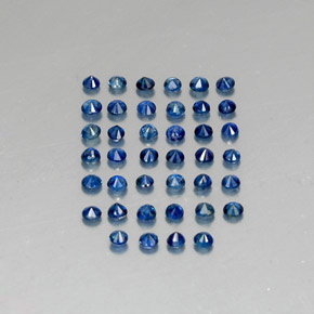 Sapphire Gemstone in 1.7 mm Size for Sale, Sapphire Stone in Deep Blue Color