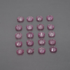 Sapphire Gemstone in 2.5 mm (calibrated) Size for Sale, Sapphire Stone in Pink Color