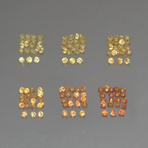 1.76 ct Orange Sapphire Gemstone, Sapphire Gem in Diamond-Cut Shape for Sale.