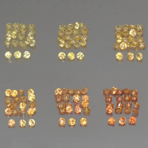 1.76 ct Orange Sapphire Stone, Natural Sapphire in Diamond-Cut Shape for Sale