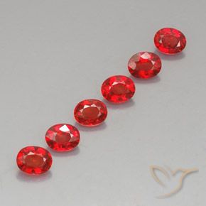 0.4ct Oval Facet Red Orange Sapphire Gem for sale 0.4ct Oval Facet Red Orange Sapphire Gem (ID: 324577)
