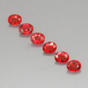 2.08 ct Orange Sapphire Stone, Natural Sapphire in Oval Facet Shape for Sale
