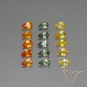 4.32ctw Natural Multicolor Sapphire, Pear Shape, VVS-VS, Photo A