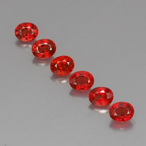 2.56 ct Orange Sapphire Gemstone, Sapphire Gem in Oval Facet Shape for Sale.
