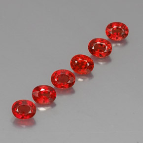 2.56 ct Orange Sapphire Stone, Natural Sapphire in Oval Facet Shape for Sale